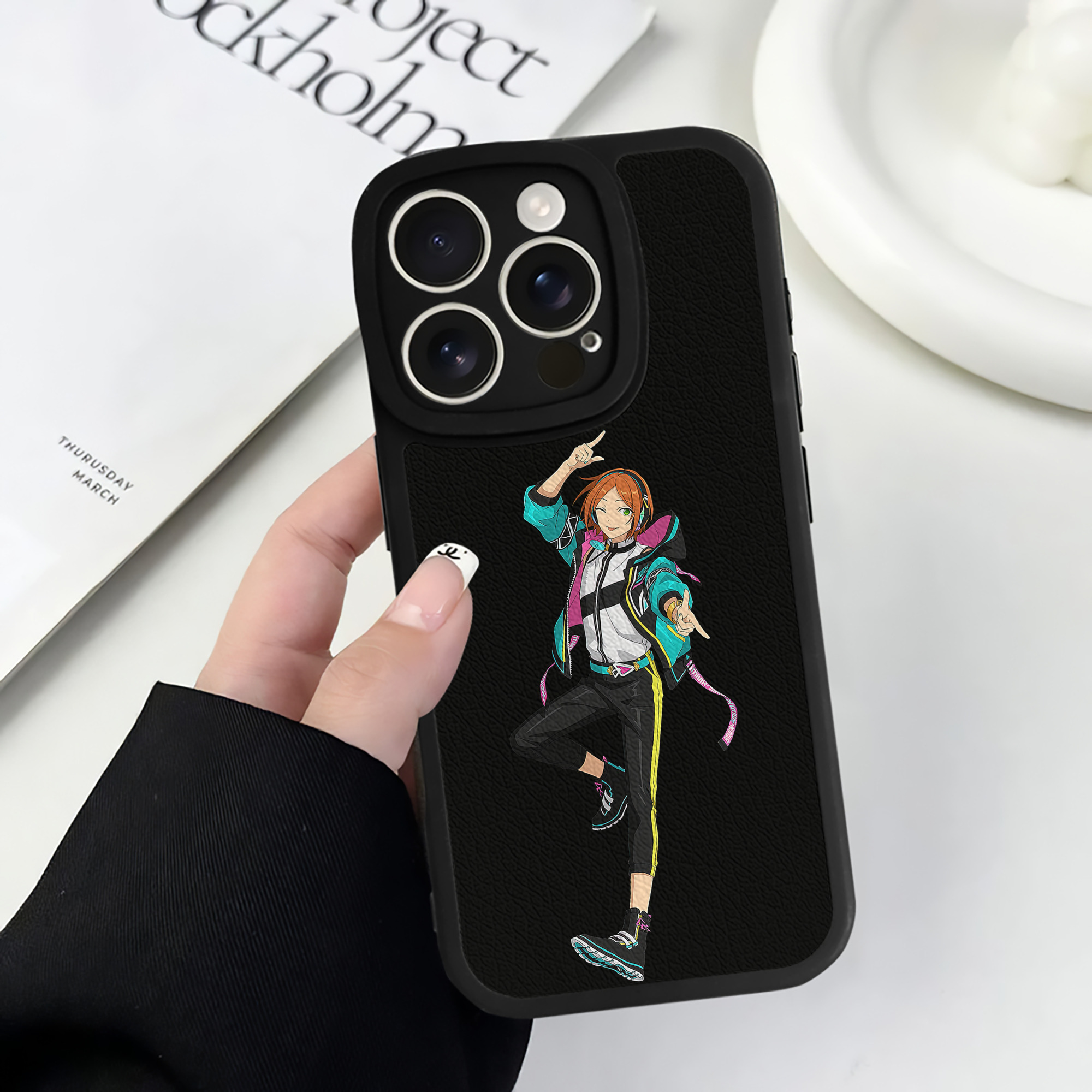 （画像用） あんさんぶるスターズ! Ensemble Stars 【iPhone 16シリーズ対応】シリコンスマホケース（レザー調） 材質：シリコン